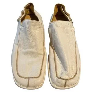Cesare Paciotti White Leather Loafers Size 9  Luxury Driving Shoes Buy Cesare Paciotti HRS Leather Loafers: Italian Designer  main image 3